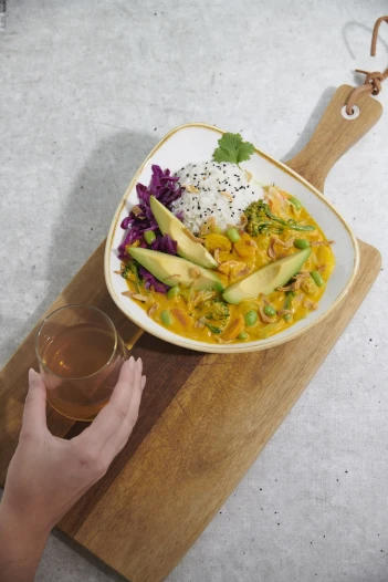 Yellow Avocado Curry